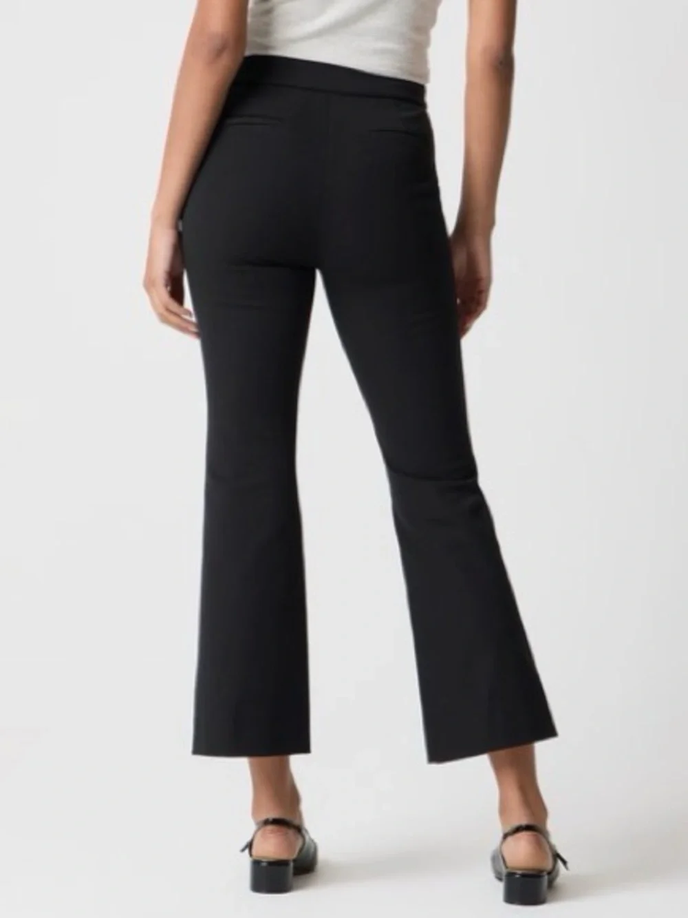 J. Crew Women’s Black Kelsey Flare Pant Cropped Size O Trousers Stretch School